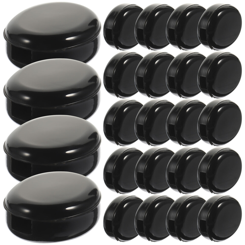 Artibetter 20Pairs Black Silicone Glasses Ears Pads Non-Slip Eyeglass Accessories