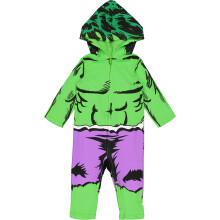 Marvel Avengers Hulk Infant Baby Boys Zip Up Cosplay Overall 12 mnader