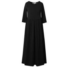 Abito lungo con tasche per ragazze coloniali abito Prairie Pioneer Pilgrim Costume nero