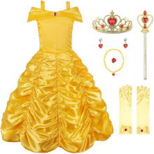 Vrstven kostm princezny JerrisApparel pro malou holcicku (9-10 let lut s doplnky)