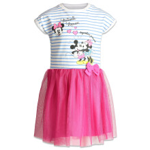 Dvc tylov aty Disney Minnie Mouse pro kojence a miminka modr/ruov 24 mescu