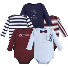 Little Treasure Unisex Baby Bomuld Bodysuits Genius 3-6 m?neder