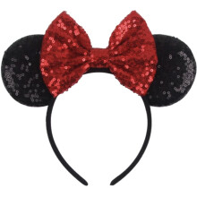 CLGIFT Funkelnde Minnie-Ohren-Kollektion: Designs mit roten Pailletten, Regenbogen, Silber, Gold und Blau