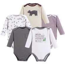 Yoga Sprout Baumwollbodysuit, 5er-Pack, Berge, 6-9 Monate