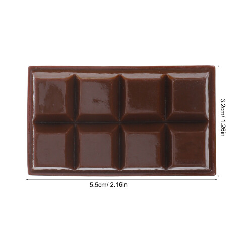 6 stuks realistische chocolade hars modellen, voedsel decor 1