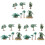 3 sets realistische modelbomen voor diorama decoratie 2