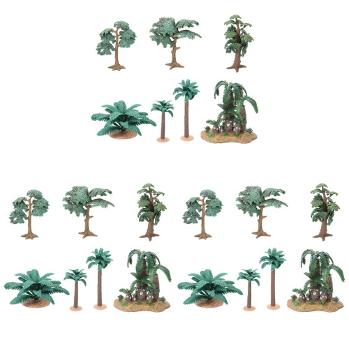 3 sets realistische modelbomen voor diorama decoratie 1