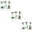 3 sets realistische modelbomen voor diorama decoratie 7