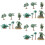 3 sets realistische modelbomen voor diorama decoratie 6