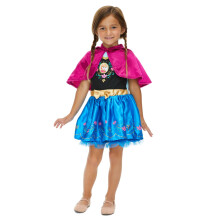 Disney Frozen Princess Anna Big Girls Fur Dress 8