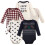Little Treasure Unisex Baby Baumwollbodys, Elchpullover, 9-12 Monate 1