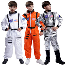 Maxim Party Supplies Tuta spaziale da astronauta per bambini, costume cosplay, con toppe ricamate e tasche per bambini e neonati (4/6)