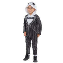 Disney Nightmare Before Christmas Jack Skellington Tuta da bambino con cerniera 5-6