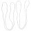 2 Elastische Witte Armband Miss 4