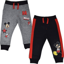 Disney Mickey Mouse 2er-Pack Hosen fr Kleinkinder, Jungen, Schwarz/Grau, 4T