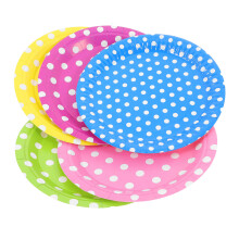 60 stuks 7 inch multikleur papieren schotel voor en feest