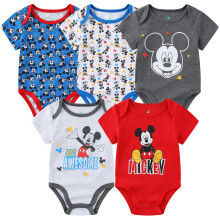Disney Mickey Mouse, Knig der Lwen und Winnie Puuh, Baby-Jungen-Bodys im 5er-Pack fr Neugeborene und Kleinkinder