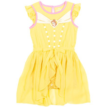 Disney Princess Belle Little Girls Romper med kjolverdrag 6-6X