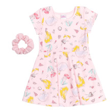 Disney Prinzessin Belle Cinderella Ariel Kleinkind Baby Mdchen French Terry Skaterkleid Mulan Rosa 18 Monate