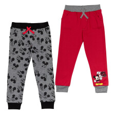 Disney Mickey Mouse 2er-Pack Hosen fr Kleinkinder, Jungen, Grau/Rot, 2T
