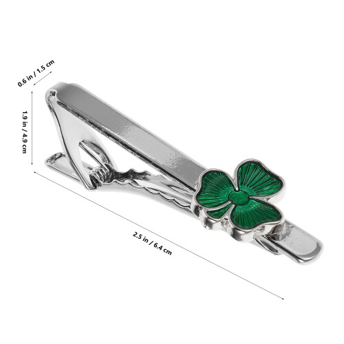 st. patrick's day dasclip met klaverblad, metalen 1