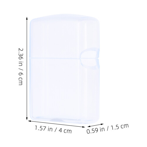 2Pièces Étui Transparent Pour Briquet Protection Réutilisable 2