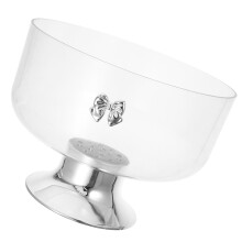 europees trifle bowl met voet voor desserts, fruit en decor