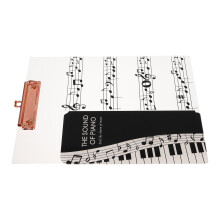 acryl muziekstandaard met verdikte houder voor partituren