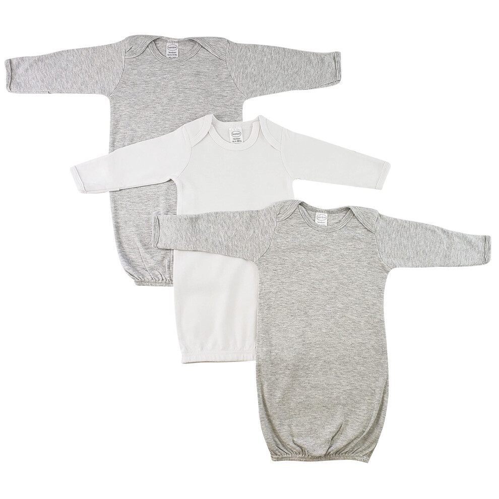 Bambini-Bambini Newborn Babymeisjes 3-Delige Togaset Wit/Roze-image