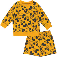 Disney Mickey Mouse French Terry Sweatshirt und Shorts fr Neugeborene, Jungen, Orange, 36 Monate
