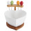 Set hartvormige keramische fruit- en saladebowl 2