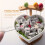 Set hartvormige keramische fruit- en saladebowl 6