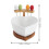 Set hartvormige keramische fruit- en saladebowl 8