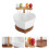 Set hartvormige keramische fruit- en saladebowl 4