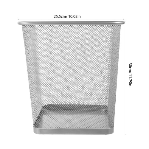 Hollow Iron Framed Müllbehälter Mit Mesh Design Für Innenbereich 1