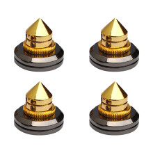4 pure koperen luidspreker spikes, voetjes en plaatsingsmatten
