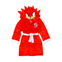 Disfraz de Sonic the Hedgehog para niño, bata de felpa roja, 6/7