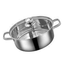 1St Induktionskocher Topf Haushalts Heißtopf Küchenzubehör Silber
