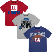NFL Baby Peuter Jongens 3-Pack Korte Mouw T-Shirts, New York Giants, 12 Maanden Teamkleur