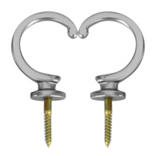 2Stk Wand Gardinenhalter Aus Metall Silber Für Heimgebrauch