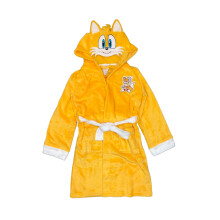 Costume da ragazzo di Sonic the Hedgehog in peluche in pile con code gialle 4/5