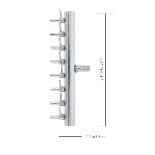 1 -adapter mit regelhebel, verteiler, splitter, shunt 1