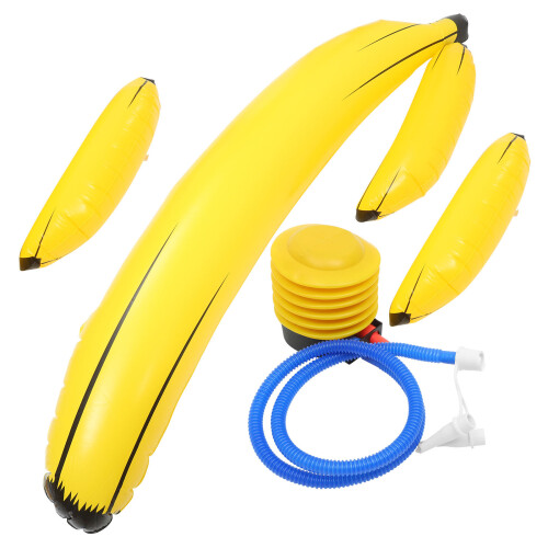 1 Set Aufblasbare Gelbe Bananen Für Party, Oder Pool