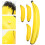 1 Set Aufblasbare Gelbe Bananen Für Party, Oder Pool 2
