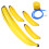 1 Set Aufblasbare Gelbe Bananen Für Party, Oder Pool 8