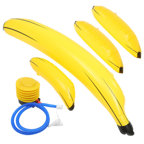 1 Set Aufblasbare Gelbe Bananen Für Party, Oder Pool 2