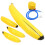 1 Set Aufblasbare Gelbe Bananen Für Party, Oder Pool 5