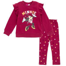 Disney Minnie Mouse Toddler Girls Fleece sweatshirt och byxor Set Polka Dots Minnie Mouse/Polka Dot 2T