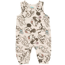 Disney Mickey Mouse Goofy Donald Duck Strampler fr Neugeborene, Jungen, Baumwollgaze, Henley, Grau, 36 Monate