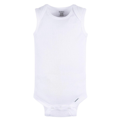 Gerber Gerber Baby Unisex Multi-Pack Ärmellose Bodysuits Weiß 18 Monate 1